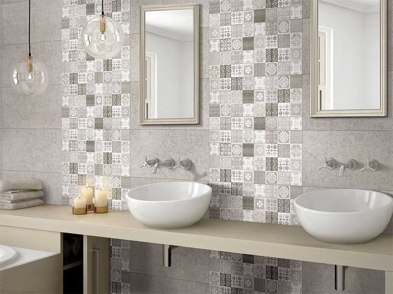 Elegant Bathroom Wood Finish