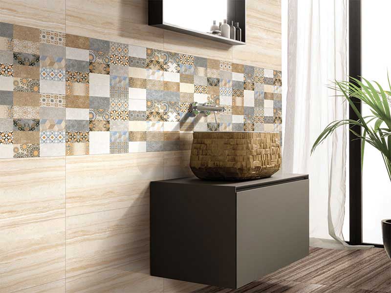 Beige Marble Bathroom Shine