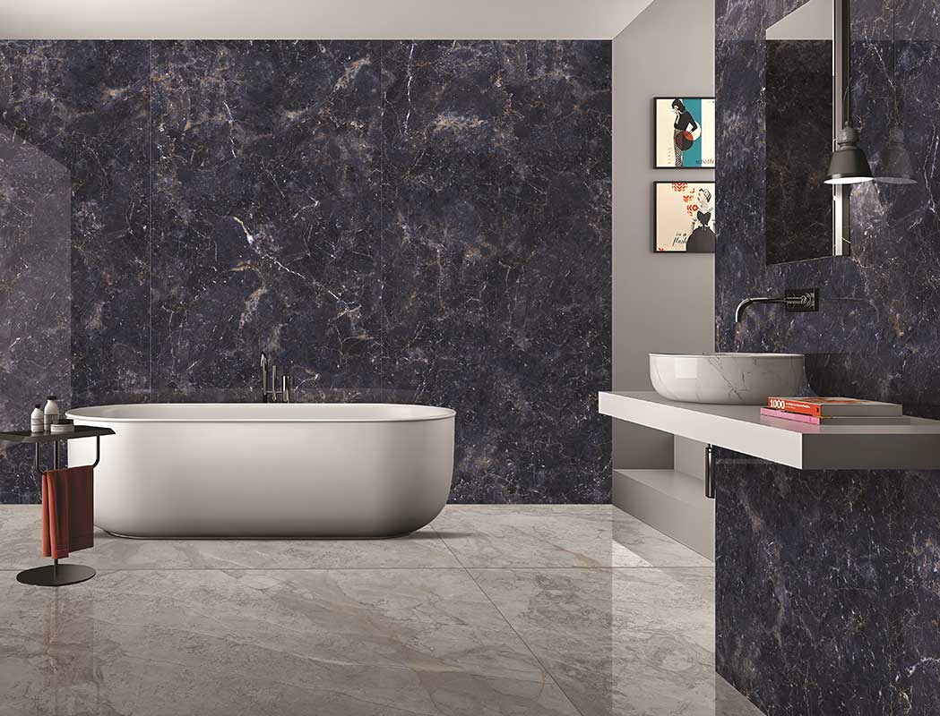 Elegant Bathroom Cream Shine